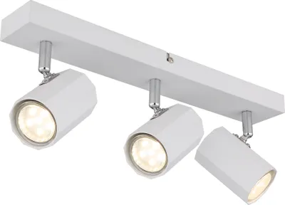Produktbild von Globo Lighting Strahler Metall weiß matt, 3x GU10