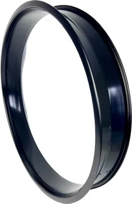 Produktbild von Alufelge 24 Zoll Doppelwand 82 mm schwarz seidenmatt, ohne Löcher