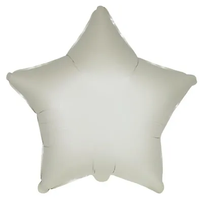 Produktbild von Folienballon, Stern, Satin, Pastellcreme, 45 cm