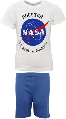 Produktbild von NASA Space Center Jugend Jungen Schlafanzug kurzarm Pyjama – Blau / 134