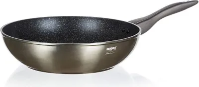 Obrázok produktu pre BANQUET Panvica WOK s nepriľnavým povrchom METALLIC PLATINUM 28 x 7,8 cm
