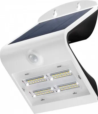 Immagine prodotto di Applique solare a LED con rilevatore di movimento, 3,2W con batteria agli ioni di litio 18650