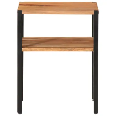 Immagine prodotto di Tavolino 35x35x45cm in Legno Massello di Acacia e Ferro