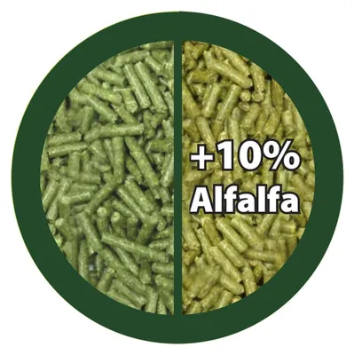 Productafbeelding van Paglianatura Heupellet 3 kg, 10% luzerne, vezelrijk voer voor konijnen