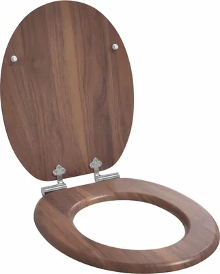Obrázek produktu pro Toaletní sedátko s tlumeným zavíráním Hnědá 44 x 38 cm