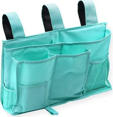 Obrázek produktu pro Taška na postel Organizér na postel Loftová postel Úložná taška na knihy, časopisy, hračky, mobilní telefon, sluchátka (mátově zelená)