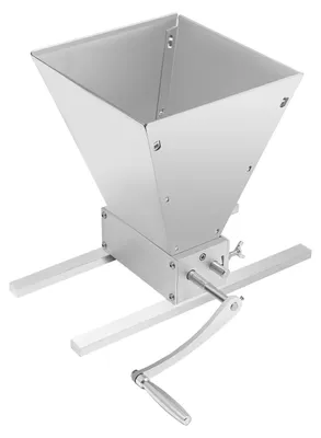Produktbild von Manuelle Getreidemühle - Kornmühle mit Handkurbel - 4 l Trichter 5 kg Kapazität - Einstellbarer Walzenabstand 0–2,5 mm - Handbetrieb oder Bohrmaschine - Elfenbein