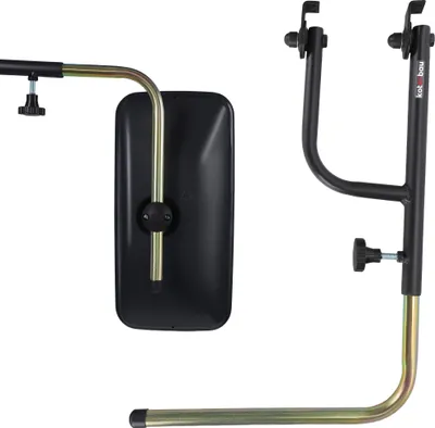Produktbild von KOTARBAU® Teleskop Spiegelhalter für Rückspiegel Traktor Universal verstellbar 48-71 x 33 cm 1 Stück Aluminium Teleskopspiegel Traktor Spiegelarm Spiegelstange