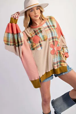 Produktbild von OMG Damen-Sweatshirt ohne Verschluss Mirqee mehrfarbig M