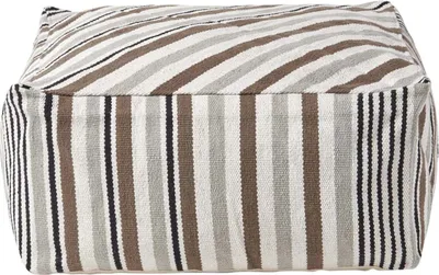 Obrázek produktu pro HOMESCAPES Designová stolička Pouf Cube Selam šedá bílá - L