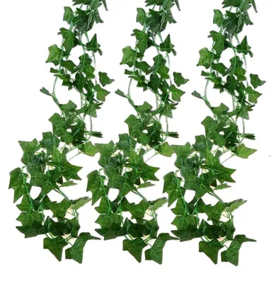 Produktbild von Künstliche Kletterpflanze grün 2,2m lang für Balkon und Wanddeko