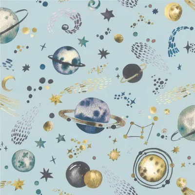 Produktbild von Rasch Vliestapete 300949, Kids World, Weltall, 10,05 x 0,53 m