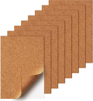 Produktbild von 6 selbstklebende Korkplatten 30 x 21 cm, 2 mm dick