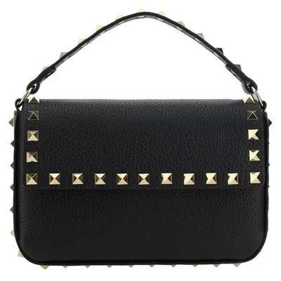 Immagine prodotto di Borsa a tracolla Valentino Garavani in pelle di vitello nera, modello 9W2P0W07VSH_0NO