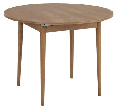 Image de CALICOSY - Table à manger ronde extensible de 100 à 131 cm - KLARA