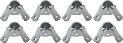 Produktbild von HMF 14950-09 Kugelecken, 8 Stück, 44 x 44 x 30 mm, Silber