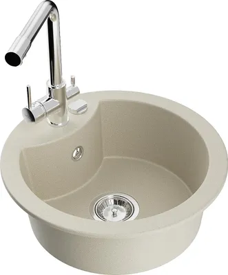 Immagine prodotto di Mexen Diego lavello in granito a 1 vasca con miscelatore cucina Duero, beige - 6512-69-671600-00