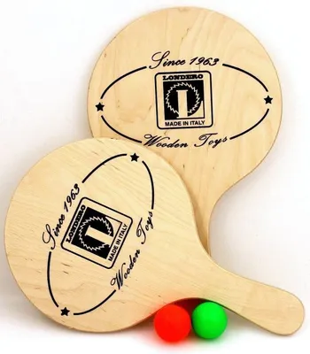 Produktbild von Beachball Set aus skandinavischem Birken - Holz, Qualität Italy