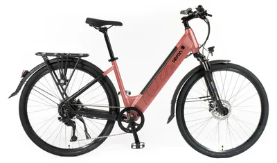 Produktbild von Elektrofahrrad Viola 28/18 Zoll Schwarz/Kupfer für urbane Radfahrer, Shimano Bremsen, SR Suntour Gabel