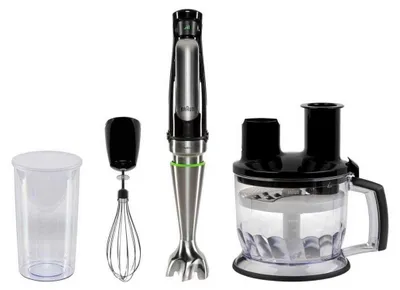 Zdjęcie produktu dla Braun Multiquick 7 MQ 7075X - Blender ręczny - 1 kW - czarny / szczotkowana stal nierdzewna w jakości premium