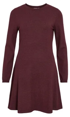 Productafbeelding van VILA elegante midi-jurk met lange mouwen, maat: M