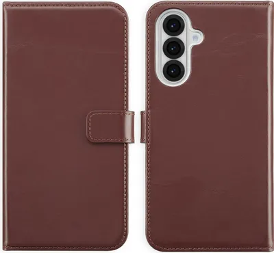 Produktbild von Selencia Echtleder Klapphülle Samsung Galaxy A36 / A56 - Braun