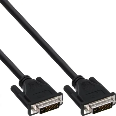 Zdjęcie produktu dla InLine 4043718108701, 5 m, DVI-D, DVI-D, Męska, Męska, Czarny