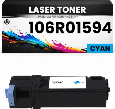 Produktbild von Toner kits kompatibel für Xerox 106R01594 Phaser 6500/6500N/6500DN WorkCentre6505/6505N/6505DN in Cyan