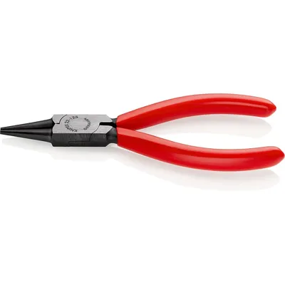 Produktbild von KNIPEX 22 01 125 Rundzange mit Kunststoff überzogen schwarz atramentiert 125 mm