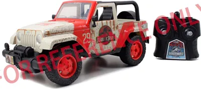 Obrázok produktu pre Jada Toys Jurský park RC Jeep Wrangler (béžový/rotovaný, 1:16)