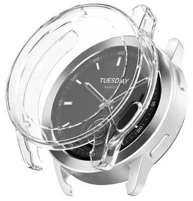 Produktbild von Für Xiaomi Watch S3 Full Cover TPU Electroplated Watch Schutz Hülle Transparent