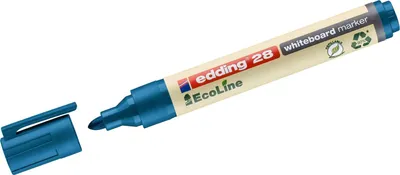 Produktbild von Whiteboardmarker edding 28 EcoLine nachfüllbar 1,5-3mm blau Packung mit 10 Stück