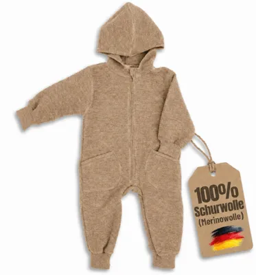 Produktbild von Engel Baby-Overall mit Kapuze und Reißverschluss TOP
