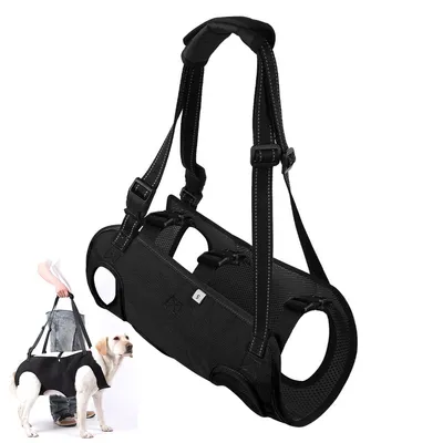 Produktbild von Hundehilfe Tragegurt für ältere und verletzte Hunde, Verstellbare Stützhebegeschirr, Bequemer Oxford Stoff, für alte, kranke und schwache Hunde
