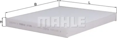 Produktbild von MAHLE Innenraumfilter LA 586 Pollenfilter für SUZUKI Alto (GF)