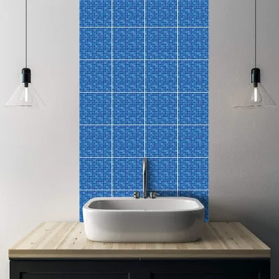 Produktbild von Set mit 32 selbstklebenden Fliesenaufklebern, 10 x 10 cm, für Badezimmer und Küche