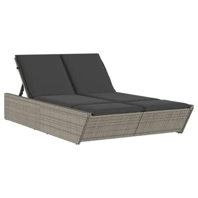 A double sun lounger with cushions, presented on a white background.