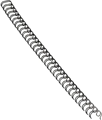Produktbild von Drahtbinderücken A4 3:1 8mm 36-50 Blatt schwarz VE=10x100 Stück