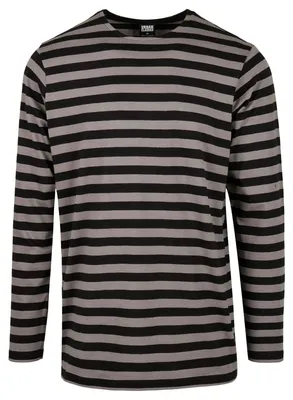Produktbild von Urban Classics - T-Shirt für Herren Langärmlig TN792 (M) (Asphaltgrau/Schwarz)