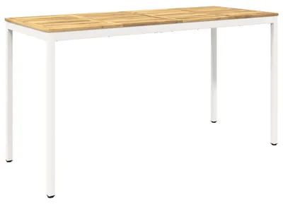 Obrázek produktu pro Venkovní stůl NAARDEN, bílá barva, rozměry 196 x 80,5 x 105 cm