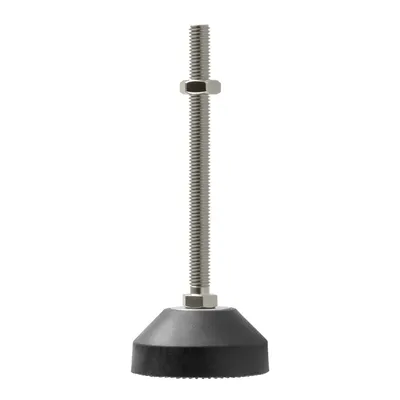 Produktbild von Maschinenfuß/Stellfuß/Nivellierfuß/Gelenkfuß, höhenverstellbarer Tellerfuß Ø 50mm für Konstruktionsprofile, Maschinen, Möbel (1, M8 x 100mm)