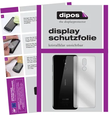 Produktbild von 6x Schutzfolie für Nokia 3.2 Rückseite klar Displayschutzfolie Display Schutz