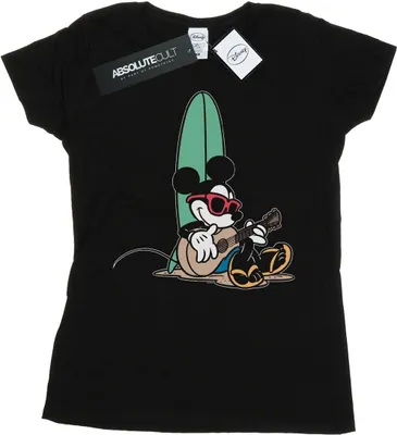 Produktbild von Disney - "Surf And Chill" T-Shirt für Damen BI32394 (XXL) (Schwarz)