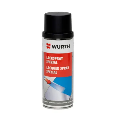 Produktbild von Würth Lackspray Spezial RAL9005 schwarz matt 400ml - hitzefest bis 650 °C