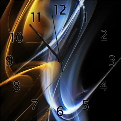 Produktbild von Wallario Design Wanduhr Abstraktes Design aus Echtglas, Größe 30 x 30 cm