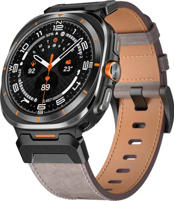 INF Lederarmband für Samsung Watch Ultra 47mm Schwarz