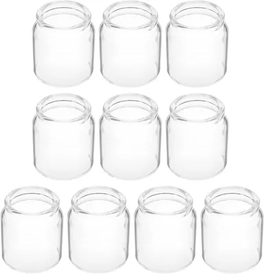 Produktbild von 10 Stück Sukkulenten-Pflanztöpfe und Reagenzglasvasen aus transparentem Glas für Blumen, Pflanzen und Sukkulenten im Miniaturdesign für Bücherregal und Schreibtisch