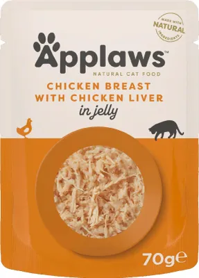 Immagine prodotto di Applaws Pollo e fegato di pollo in gelatina 70gx16