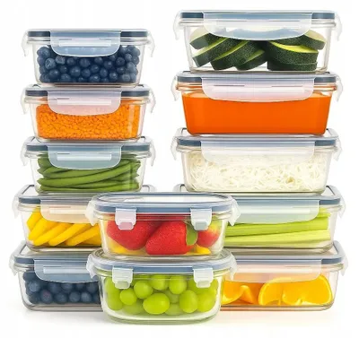Zdjęcie produktu dla Zestaw 12X Pojemników Na Żywność Lunchbox Śniadaniówka Do Mikrofali Lodówki