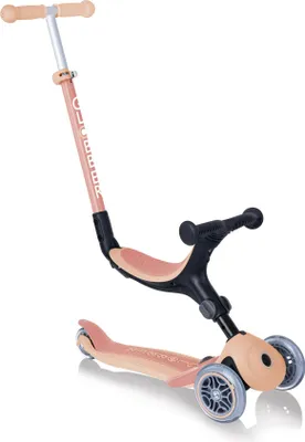 Produktbild von GLOBBER GO-UP FOLDABLE PLUS ECO – 3 in 1 Dreirad, Laufrad und Scooter, 120/80 mm, 3-rädrig, höhenverstellbar, apricot